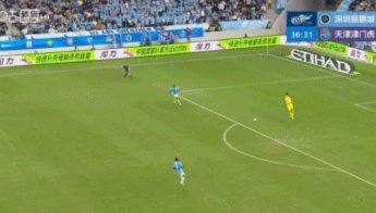 世界波！谢蒂内凌空抽射破门，津门虎1-0河南